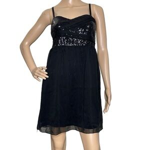 American Rag black sequin party dress, medium
